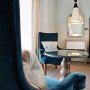 Boutique hotel in Dartmouth, Devon | Lounge area within Bedroom | Interior Designers